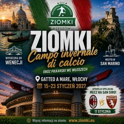 Campo invernale di calcio 2027 – Obóz piłkarski we Włoszech 2027