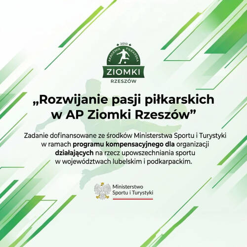  Dofinansowanie dla AP Ziomki Rzeszów!