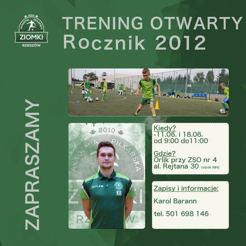 Treningi Otwarte dla rocznika 2012