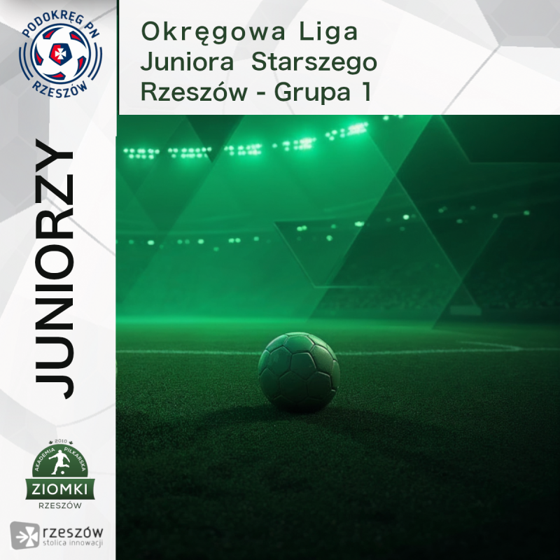  Okręgowa Liga Juniora Starszego Rzeszów - Grupa 1 - Jesień 2025