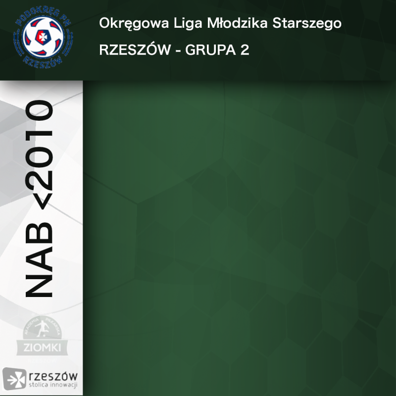 Okręgowa Liga Młodzika Starszego - Rzeszów Gr. 2