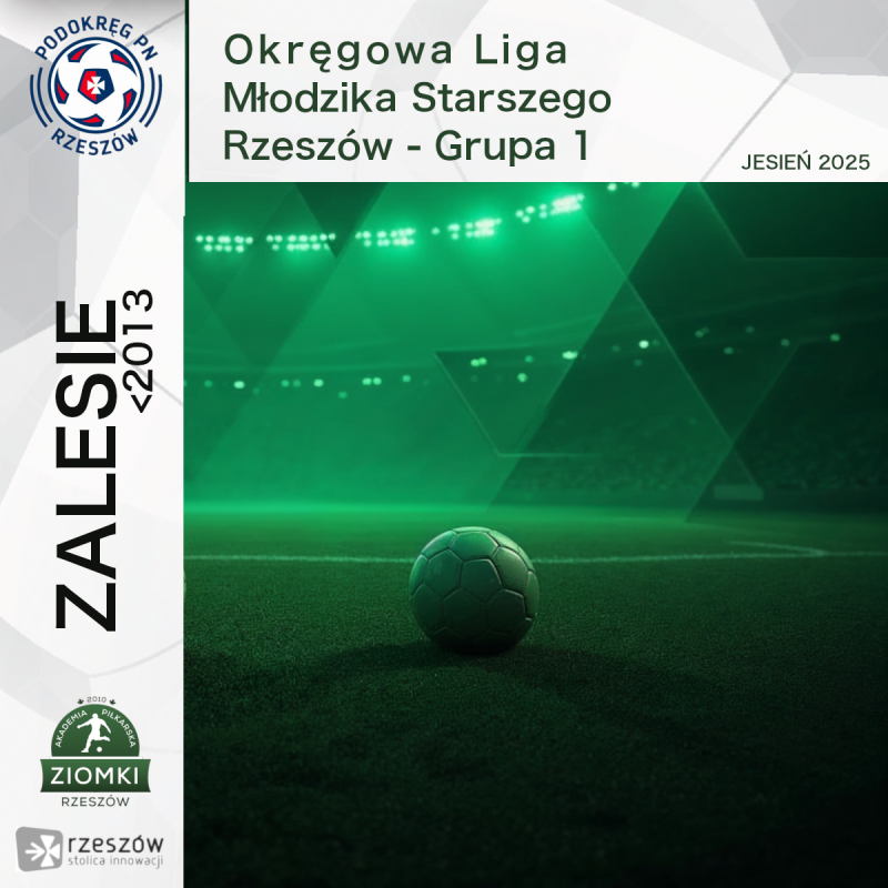  Okręgowa Liga Młodzika Starszego Rzeszów - Grupa 1 - Z2013 - Jesień 2025