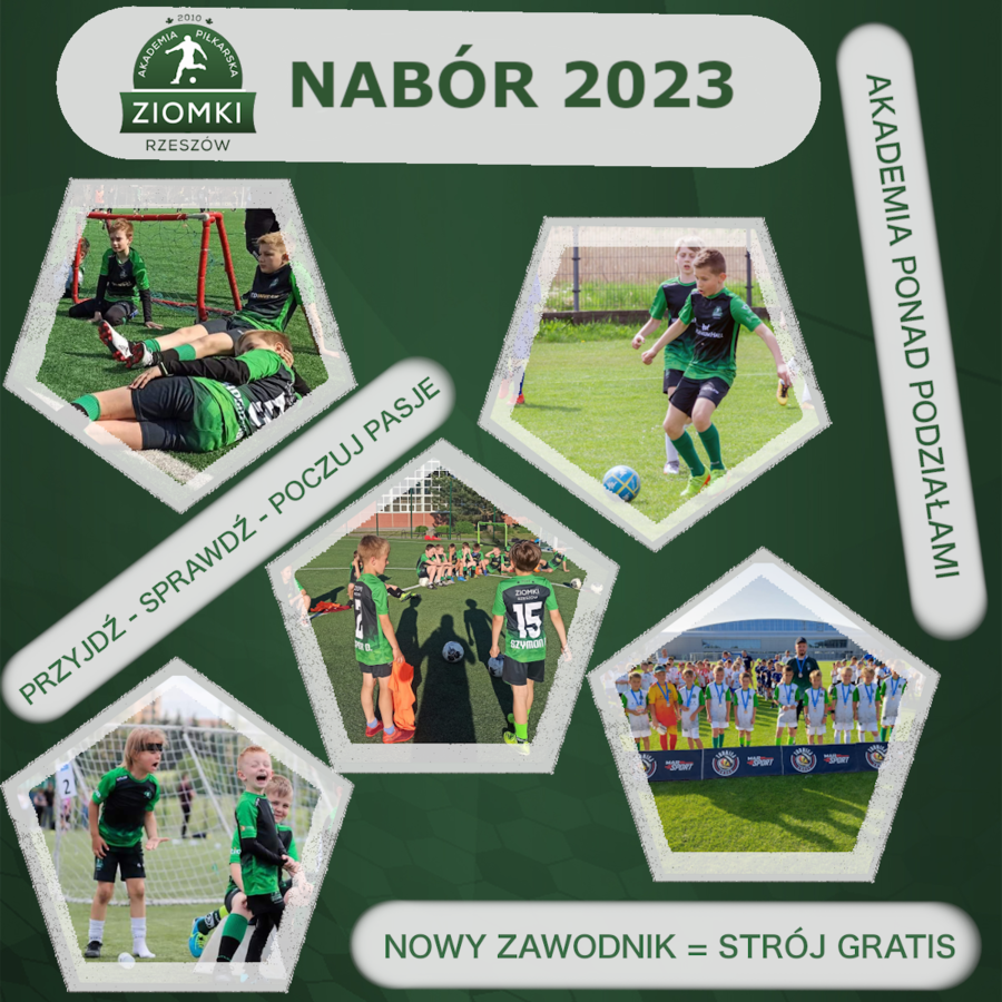 Nabór uzupełniający 2023 do Akademii Piłkarskiej ZIomki Rzeszów